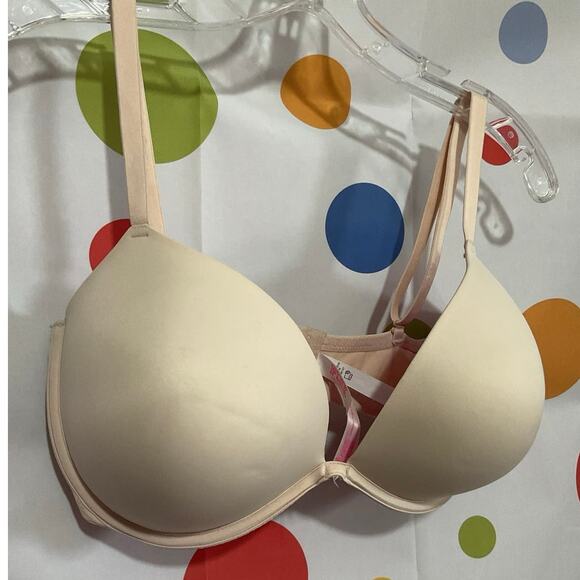 VS Pink Bra Beige 38DD Underwire - Picture 10 of 12